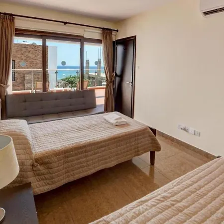 Fabulous Sea View With Big Luxury Jacuzzi In Protaras, 1676 Villa